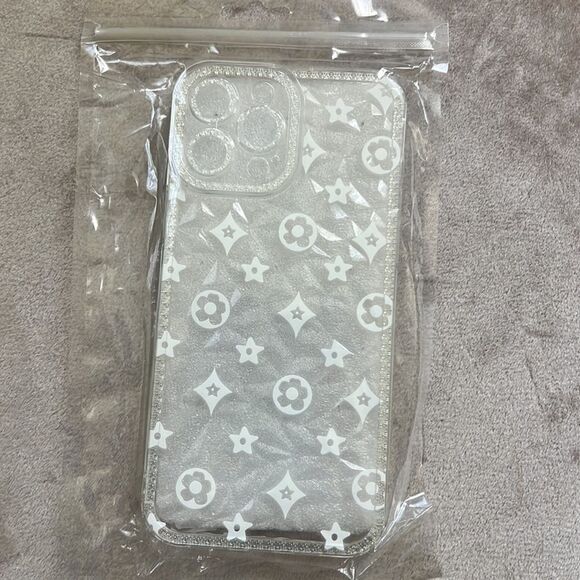 NEW! (1) Designer Inspired Blossom Monogram Iphone 13 Pro Max Case - Picture 4 of 5